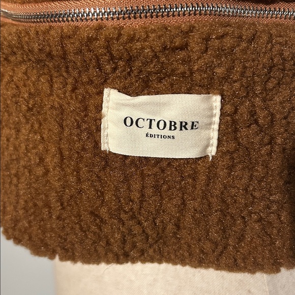 Sézane Octobre Éditions Brown Teddy Bear Crossbody Belt Bag - Picture 2 of 6